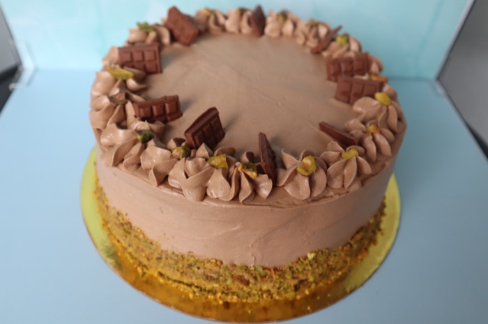 Torta de Pistacho y Chocolate
